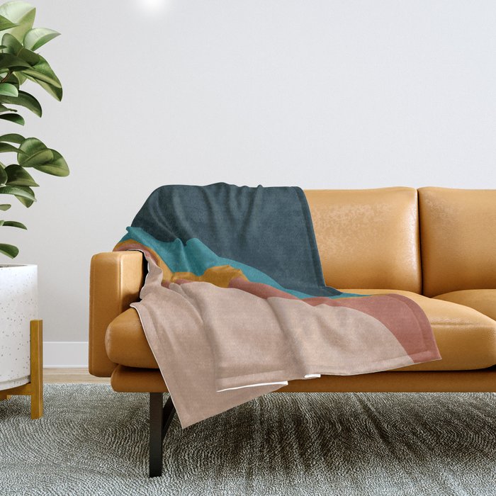 Abstract ~ Retro Throw Blanket Gallery Image 1