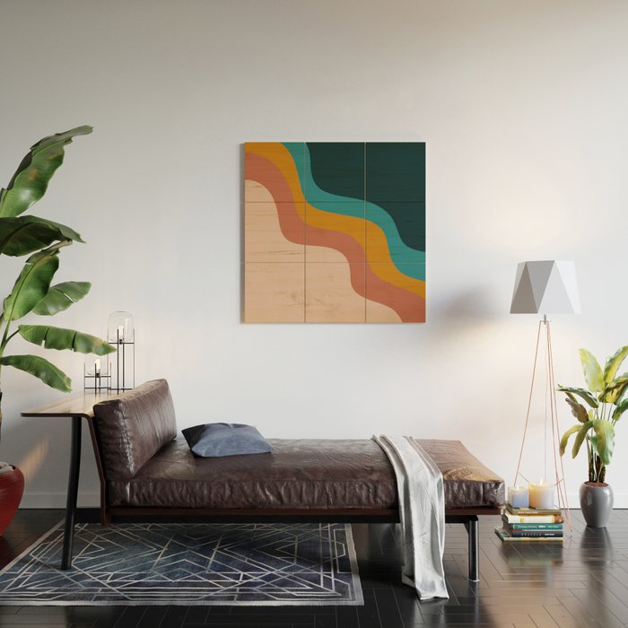 Abstract ~ Retro Wood Wall Art Gallery Image 2
