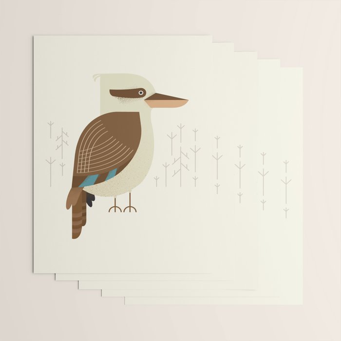 Laughing Kookaburra, Bird of Australia Wrapping Paper Gallery Image 3