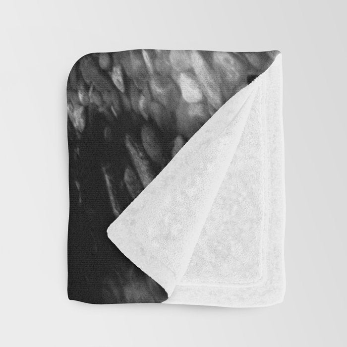 Forest Reflection Lake - Black and White  - Nature Photography Throw Blanket Gallery Image 3