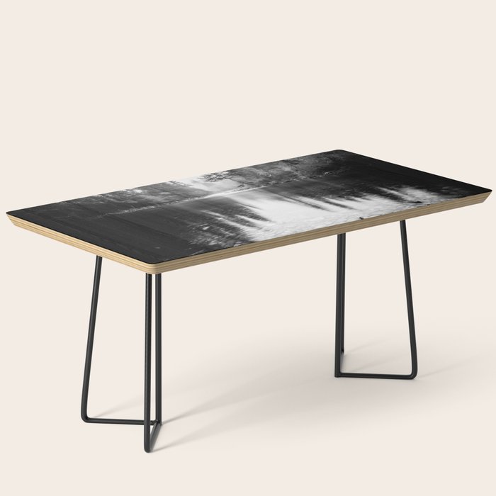 Forest Reflection Lake - Black and White  - Nature Photography Coffee Table Gallery Image 1