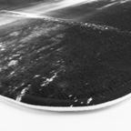Forest Reflection Lake - Black and White  - Nature Photography Bath Mat Gallery Image 3