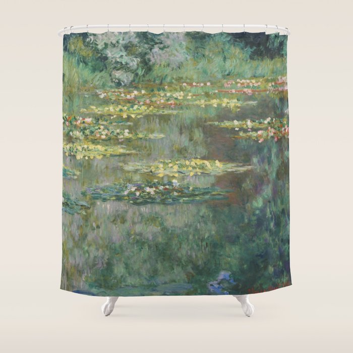 Water Lily Pond Claude Monet Shower Curtain Gallery Image 1