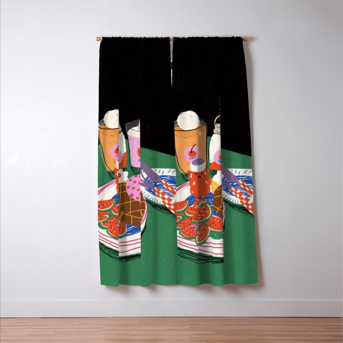 Milkshakes Window Curtain Gallery Image 3