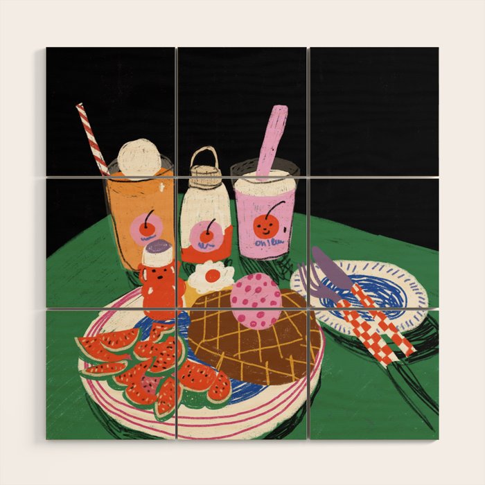 Milkshakes Wood Wall Art Gallery Image 1