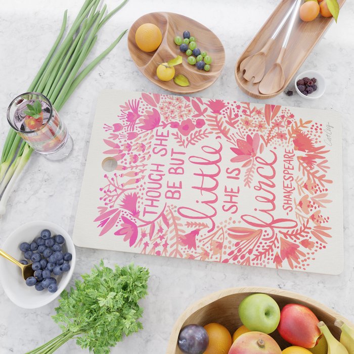 Little & Fierce - Pink OmbrÃ© Cutting Board Gallery Image 2
