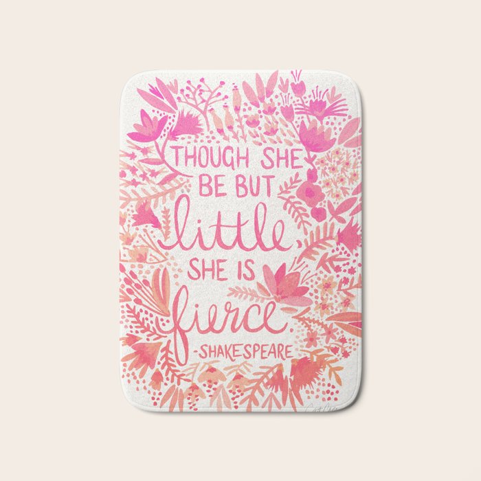 Little & Fierce - Pink OmbrÃ© Bath Mat Gallery Image 1
