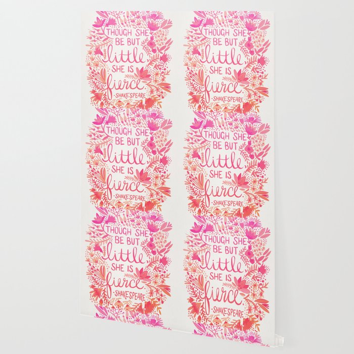 Little & Fierce - Pink OmbrÃ© Wallpaper Gallery Image 2