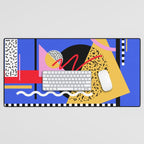 Memphis pattern 106 - 80s / 90s Retro Desk Mat Gallery Image 1