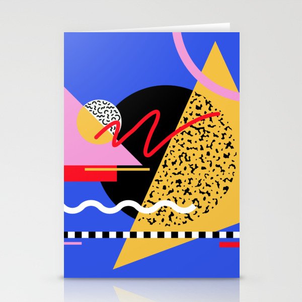Memphis pattern 106 - 80s / 90s Retro Stationery Card Gallery Image 2
