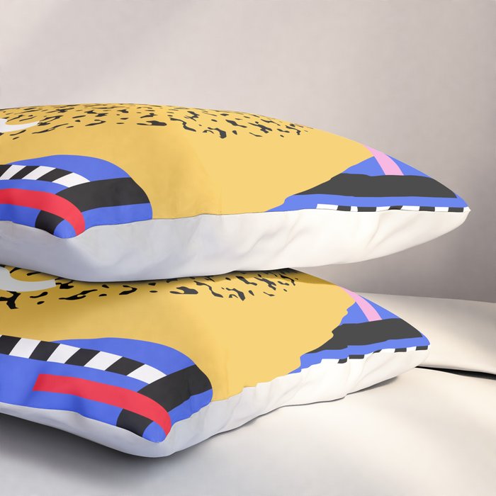 Memphis pattern 106 - 80s / 90s Retro Pillow Sham Gallery Image 3