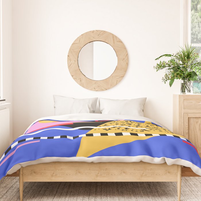 Memphis pattern 106 - 80s / 90s Retro Duvet Cover Gallery Image 3