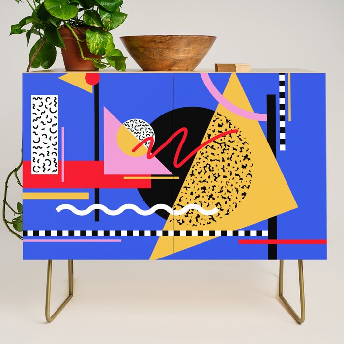 Memphis pattern 106 - 80s / 90s Retro Credenza Gallery Image 1