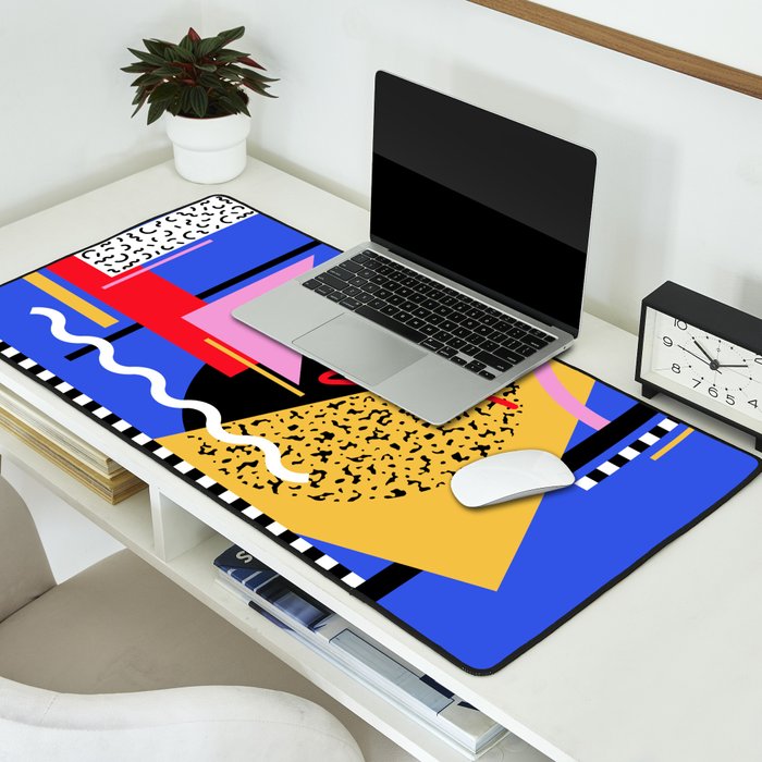 Memphis pattern 106 - 80s / 90s Retro Desk Mat Gallery Image 2