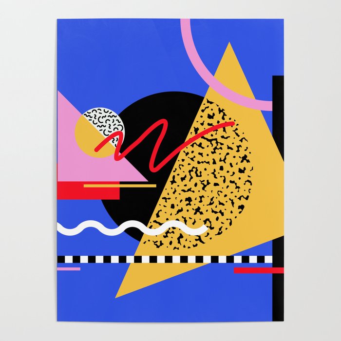 Memphis pattern 106 - 80s / 90s Retro Poster Gallery Image 4