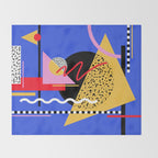 Memphis pattern 106 - 80s / 90s Retro Throw Blanket Gallery Image 2