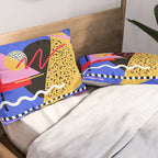 Memphis pattern 106 - 80s / 90s Retro Pillow Sham Gallery Image 2