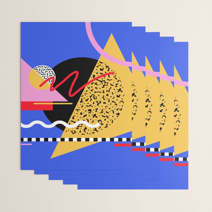 Memphis pattern 106 - 80s / 90s Retro Wrapping Paper Gallery Image 3