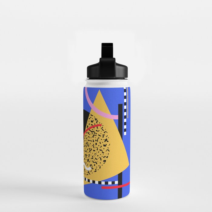 Memphis pattern 106 - 80s / 90s Retro Water Bottle Gallery Image 2