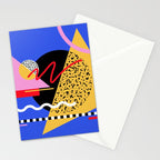 Memphis pattern 106 - 80s / 90s Retro Stationery Card Gallery Image 2