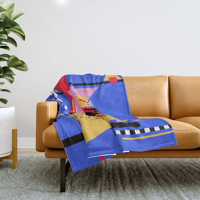 Memphis pattern 106 - 80s / 90s Retro Throw Blanket Gallery Image 1