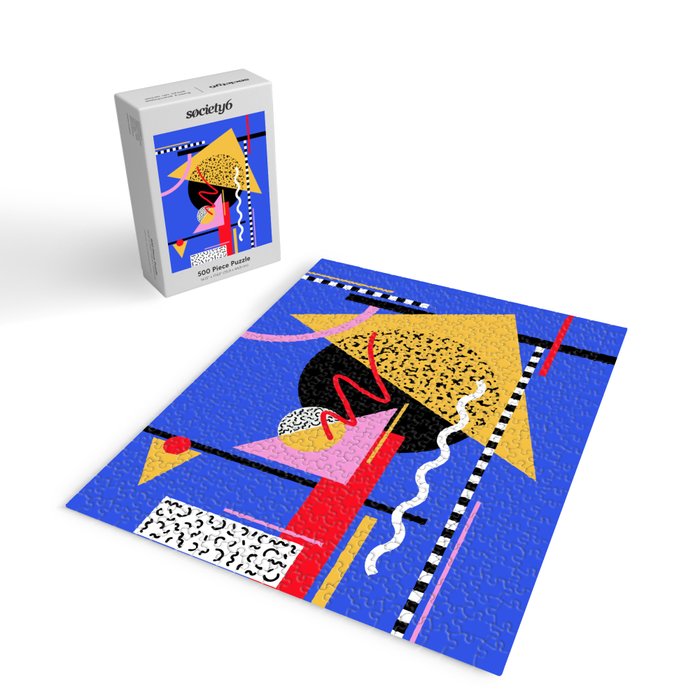 Memphis pattern 106 - 80s / 90s Retro Jigsaw Puzzle Gallery Image 2