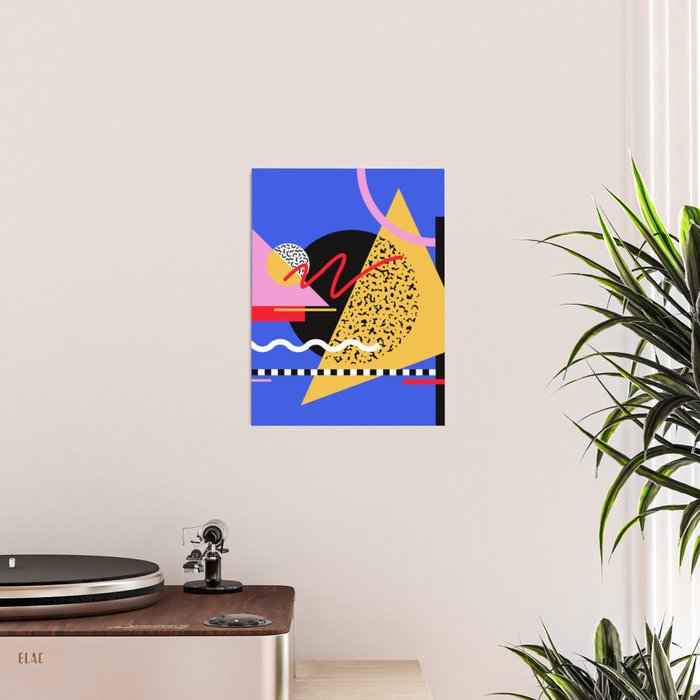 Memphis pattern 106 - 80s / 90s Retro Poster Gallery Image 2