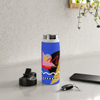Memphis pattern 106 - 80s / 90s Retro Water Bottle Gallery Image 4