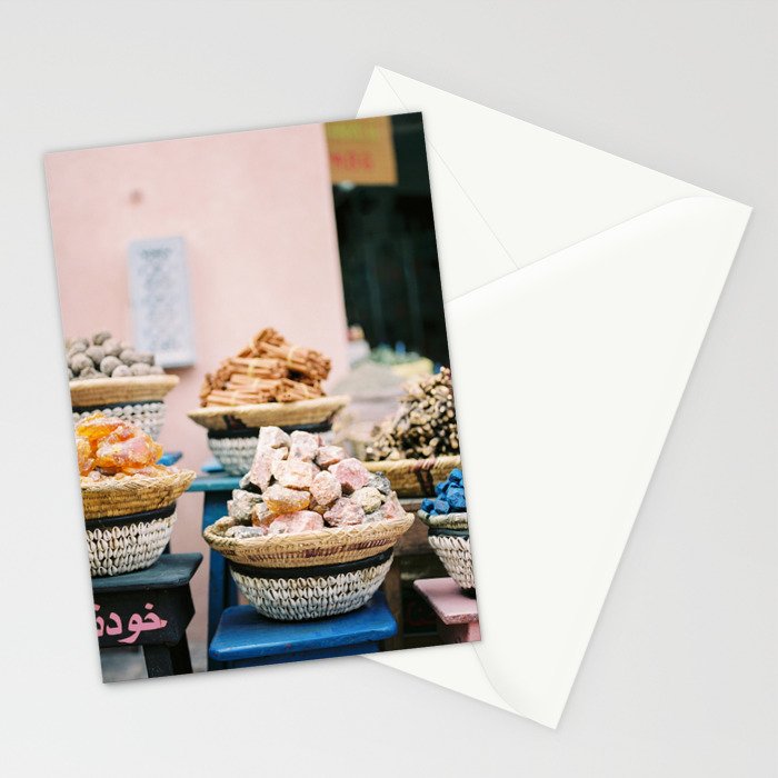 Travel photography print âSouks of Marrakechâ | Morocco photo print art | Wanderlust wall art Stationery Card Gallery Image 2