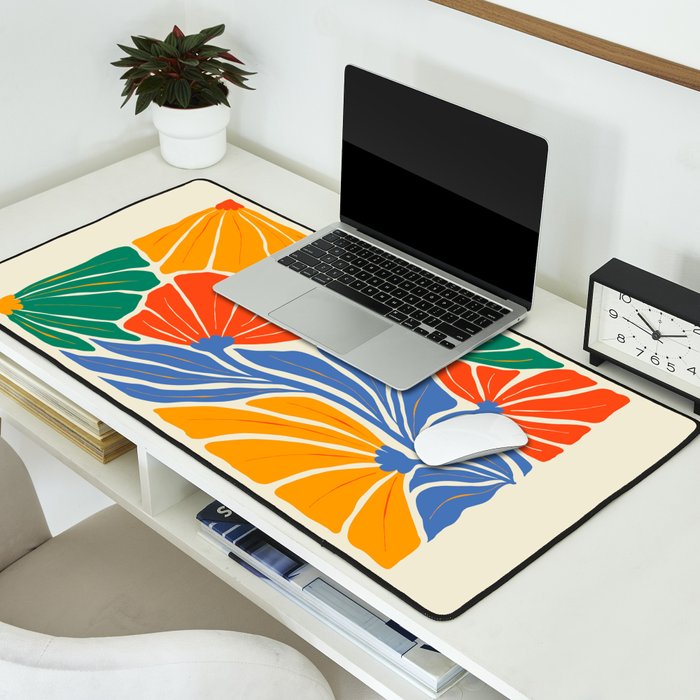 Starlight Summer: Matisse Foliage | Flower Market 002 Desk Mat Gallery Image 2