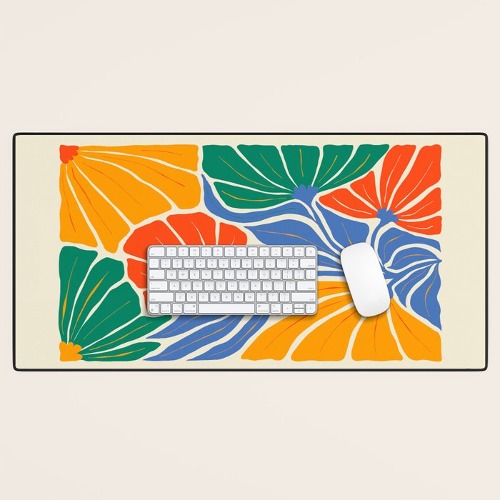 Starlight Summer: Matisse Foliage | Flower Market 002 Desk Mat Gallery Image 1