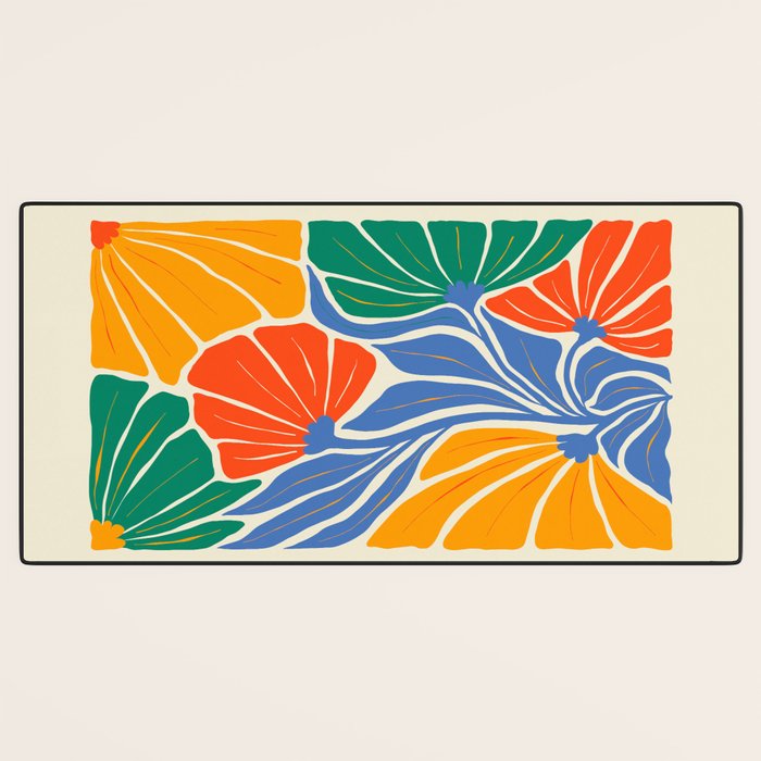 Starlight Summer: Matisse Foliage | Flower Market 002 Desk Mat Gallery Image 3