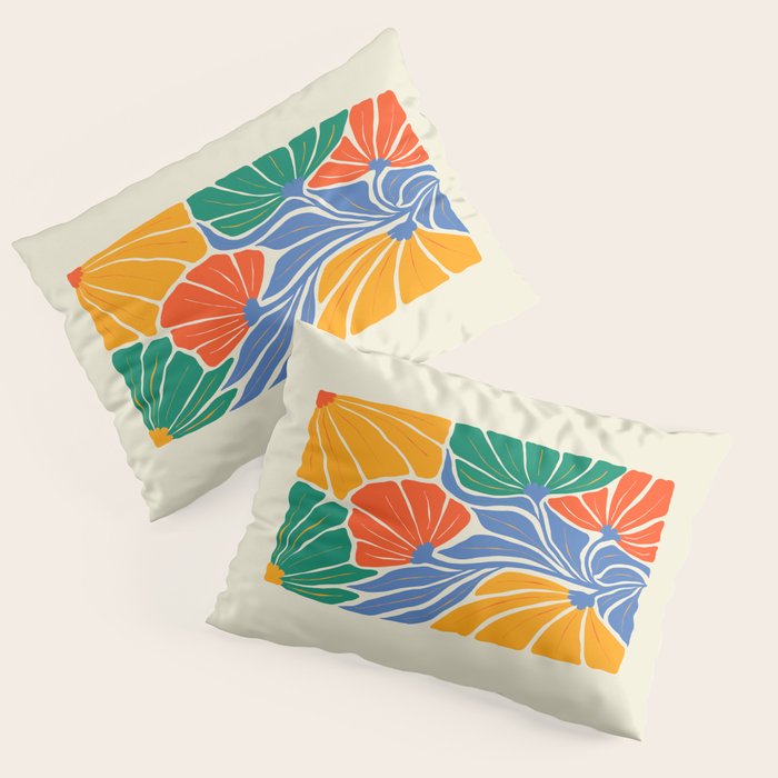 Starlight Summer: Matisse Foliage | Flower Market 002 Pillow Sham Gallery Image 3