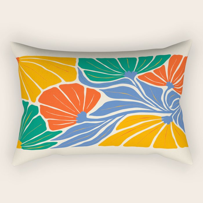 Starlight Summer: Matisse Foliage | Flower Market 002 Rectangular Pillow Gallery Image 1