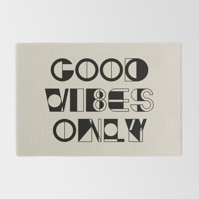 GOOD VIBES ONLY Rug Gallery Image 2