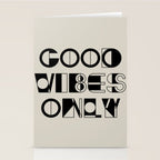 GOOD VIBES ONLY Stationery Card Gallery Image 2