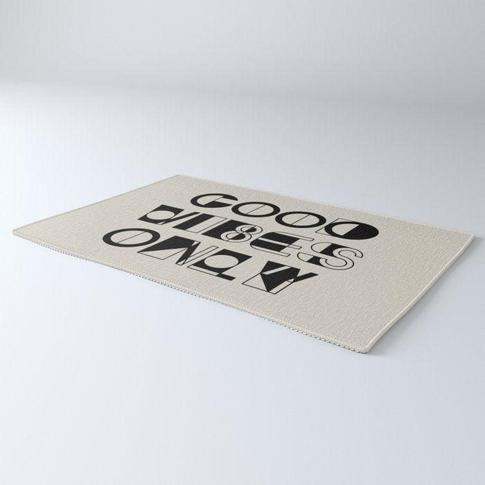 GOOD VIBES ONLY Rug Gallery Image 3