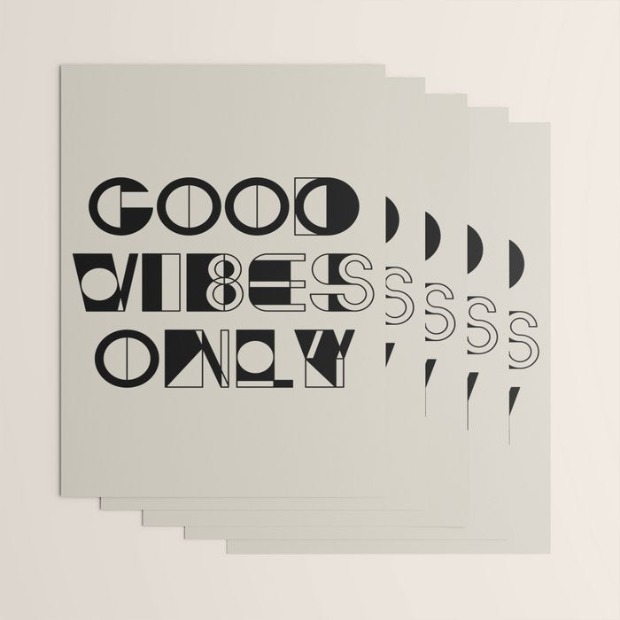 GOOD VIBES ONLY Wrapping Paper Gallery Image 3