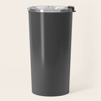 Stone Grey Solid Color Travel Mug Gallery Image 2