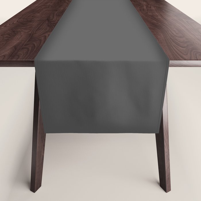 Stone Grey Solid Color Table Runner Gallery Image 1
