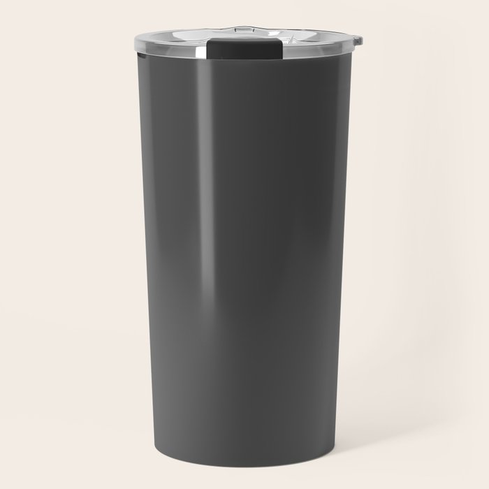 Stone Grey Solid Color Travel Mug Gallery Image 1