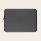 Stone Grey Solid Color Laptop Sleeve Gallery Image 1