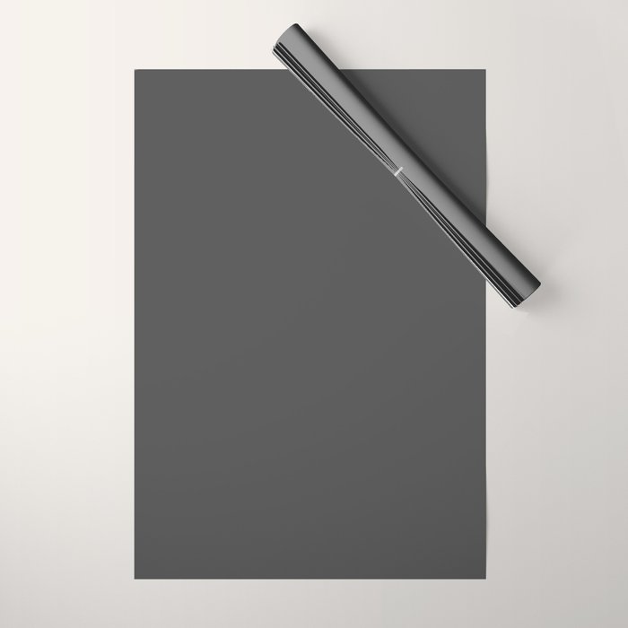 Stone Grey Solid Color Wrapping Paper Gallery Image 1
