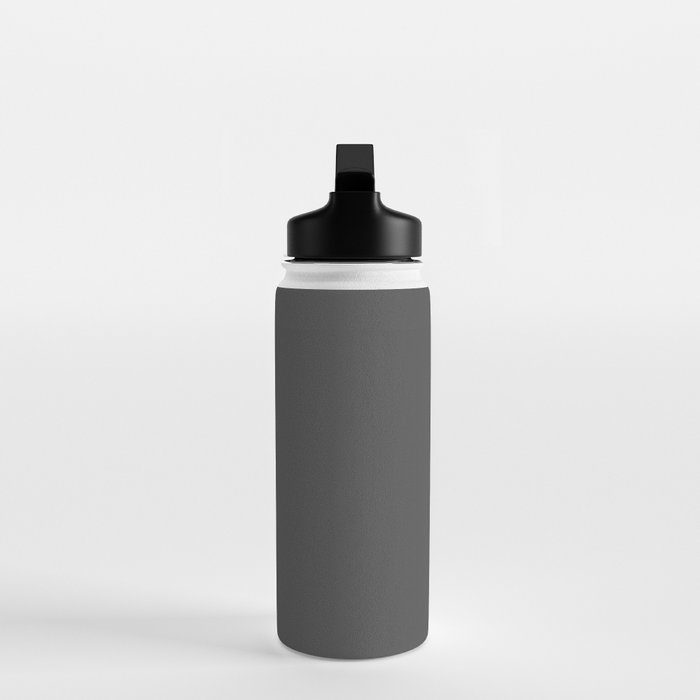 Stone Grey Solid Color Water Bottle Gallery Image 3