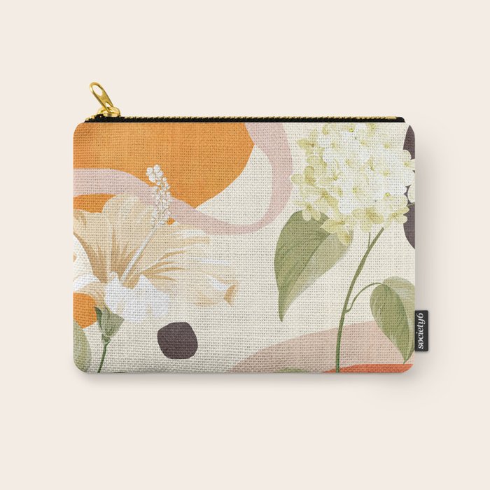 Colorful Flower Design 4 Carry All Pouch Gallery Image 1