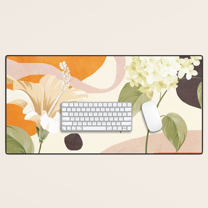Colorful Flower Design 4 Desk Mat Gallery Image 1