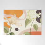 Colorful Flower Design 4 Welcome Mat Gallery Image 1