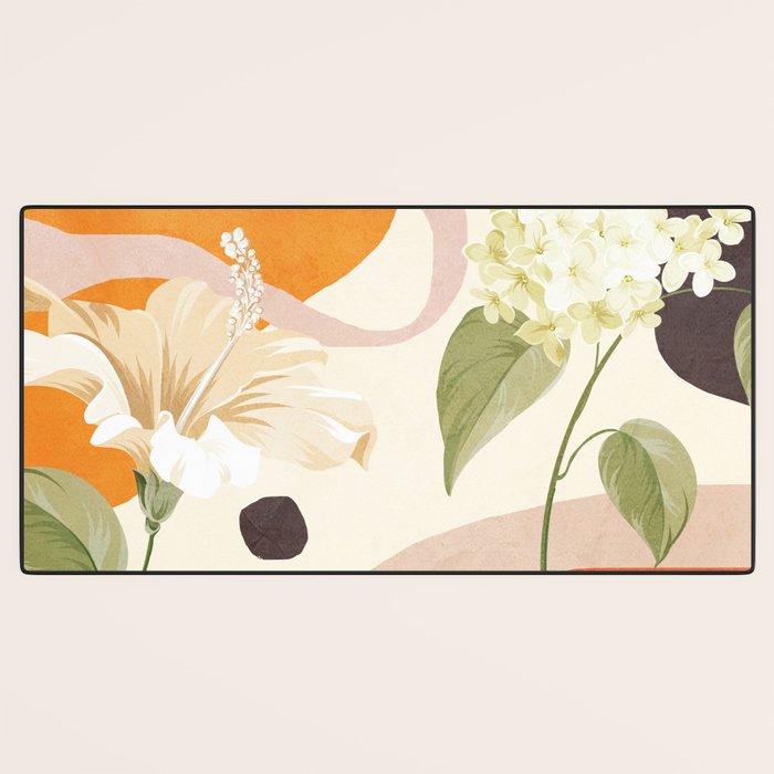 Colorful Flower Design 4 Desk Mat Gallery Image 3