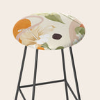 Colorful Flower Design 4 Stool Gallery Image 2