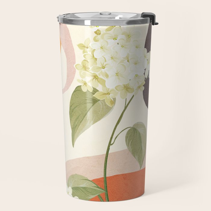 Colorful Flower Design 4 Travel Mug Gallery Image 2